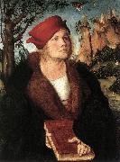 CRANACH, Lucas the Elder Portrait of Dr. Johannes Cuspinian ff oil painting